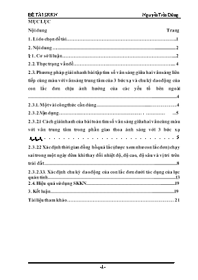 Sáng kiến kinh nghiệm Phương pháp giải nhanh bài tập về tìm số vân sáng giữa hai vân sáng cùng màu với vân sáng trung tâm của 3 bức xạ và chu kỳ dao động của con lắc đơn chịu ảnh hưởng của các yếu tố bên ngoài - Nguyễn Tiến Dũng